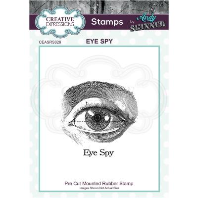 Creative Expressions Pre Cut Rubber Stamp Andy Skinner - Eye Spy